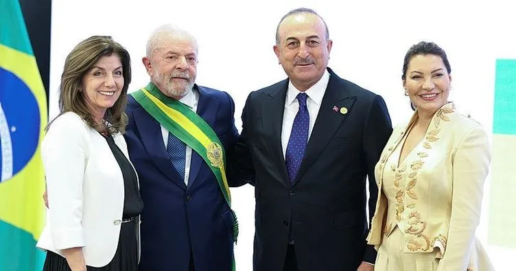 Bakan Çavuşoğlu, Lula da Silva’nın yemin törenine katıldı
