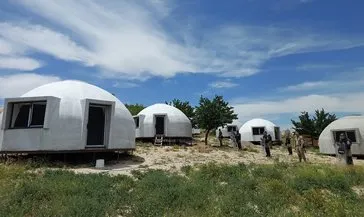 Kapadokya’daki kaçak 11 iglo ev yıkıldı