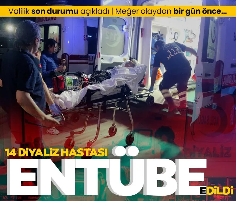 Burdur’da 14 diyaliz hastası entübe edildi: Valilik son durumu açıkladı!