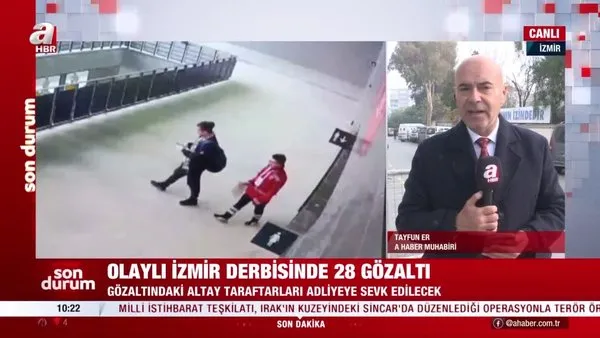İzmir'deki olaylı derbide bir kişiyi fişekle yaralayan şüphelinin ifadesi ortaya çıktı | Video