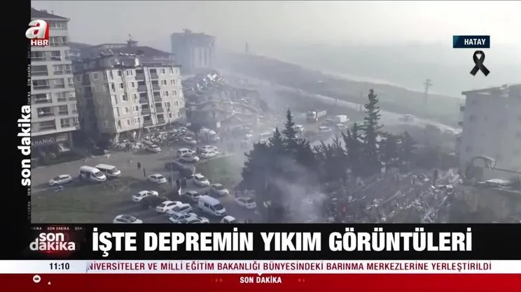 7.7'lik depremin vurduğu Hatay böyle görüntülendi! | Video