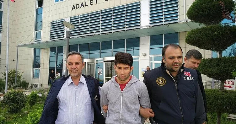 Son dakika: Türk bayrağına hakaret eden terörist tutuklandı