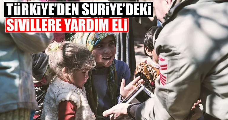 Türkiye'den Suriye'deki sivillere yardım eli