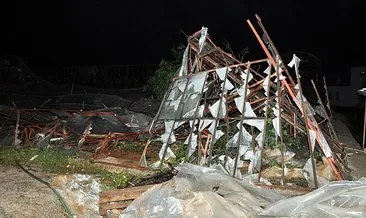 Antalya'da hortum seraları vurdu #antalya