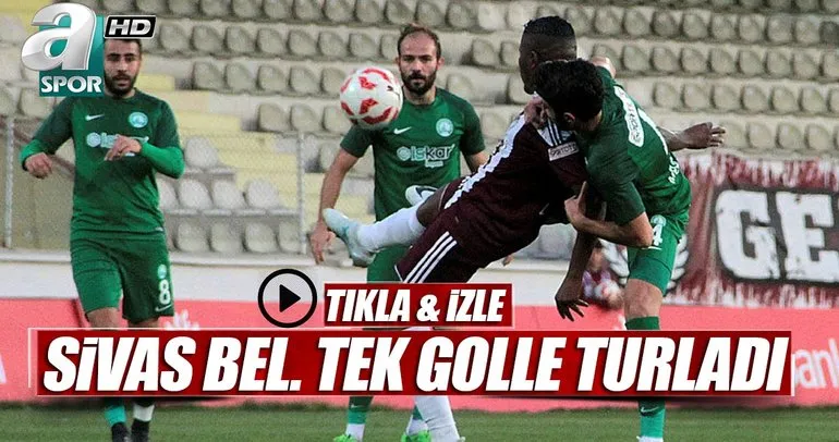 Sivas Belediyespor tek golle turladı