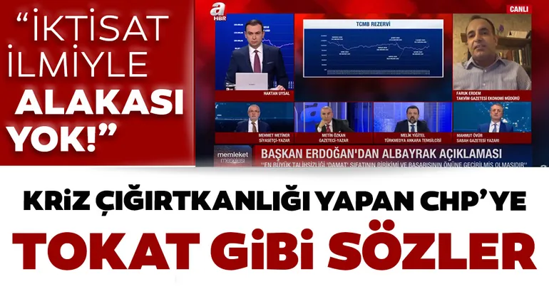 Son dakika: Merkez Bankası rezervleri üzerinden kriz çığırtkanlığı yapan CHP'ye tepki: İktisat ilmiyle alakası yok