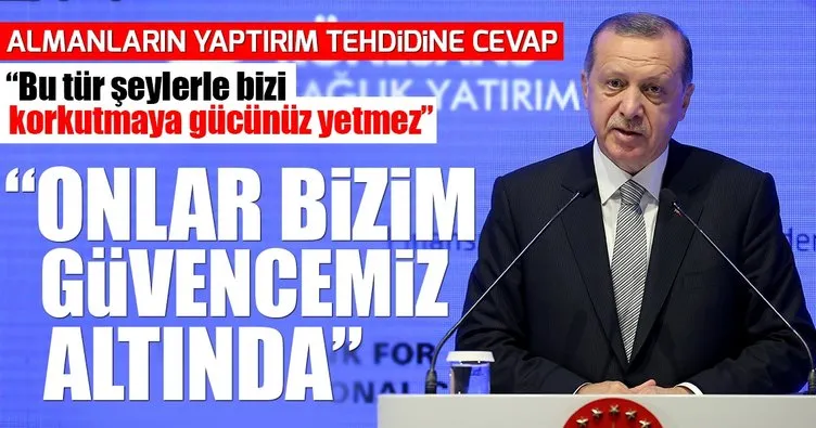 Son dakika: Cumhurbaşkanı Erdoğan’dan Almanya’ya sert uyarı