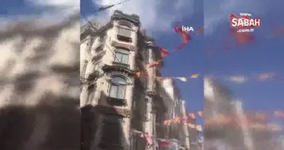 Beyoğlu’nda korkutan yangın | Video