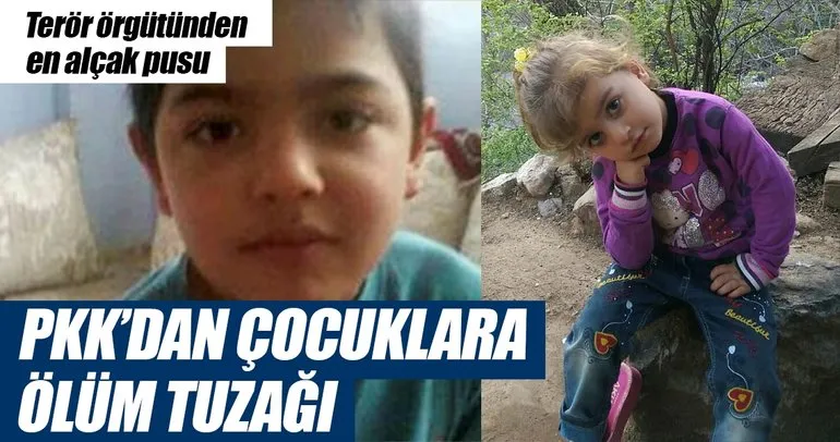 PKK’dan çocuklara ölüm tuzağı
