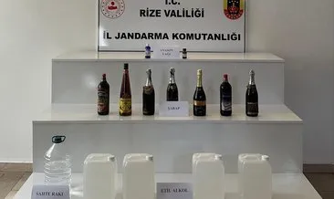 Jandarma kaçak içkiye geçit vermedi #rize