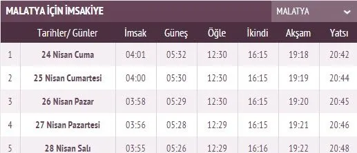 Ramazan İmsakiye yayınlandı! 2020 İstanbul sahur imsak vakti saat kaçta ve ilk oruç ne zaman? İstanbul, Ankara sahur saati ve il il iftar saatleri