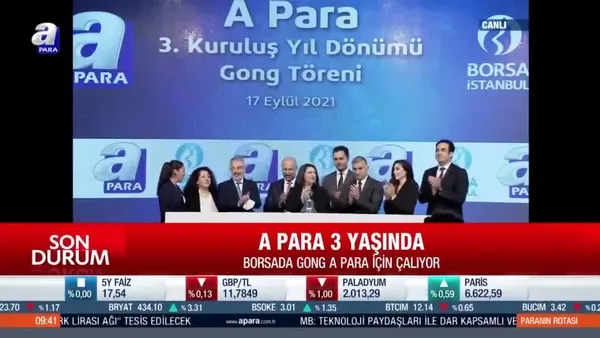 Borsa İstanbul'da gong A Para için çaldı