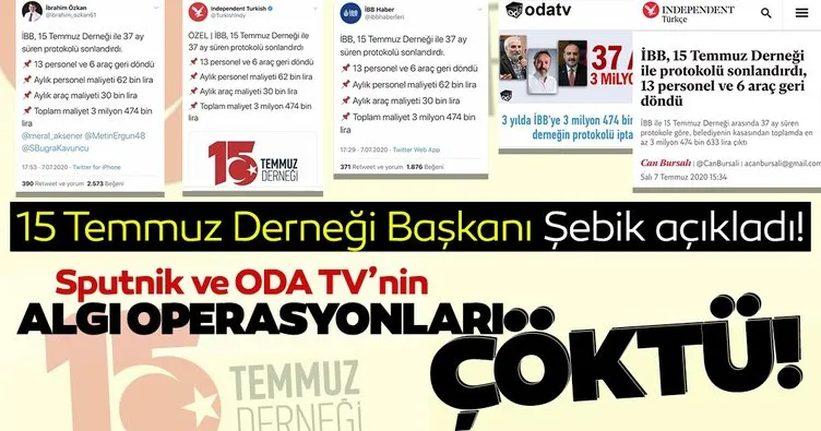 15 Temmuz Derneği Başkanı Tarık Şebik’ten Sputnik Türkçe ve Oda TV’ye tepki