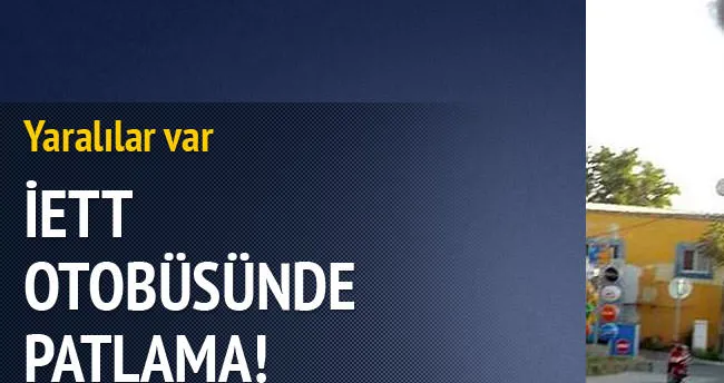 Üst geçide çarpan İETT otobüsünde patlama