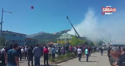 Konya’da silah fabrikasında büyük yangın