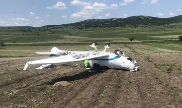 Bilecik'te eğitim uçağı ters döndü: Yaralı kadın pilot hastaneye kaldırıldı! #bursa
