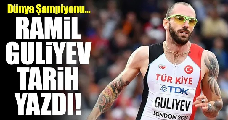 Milli sporcu Ramil Guliyev dünya şampiyonu oldu!