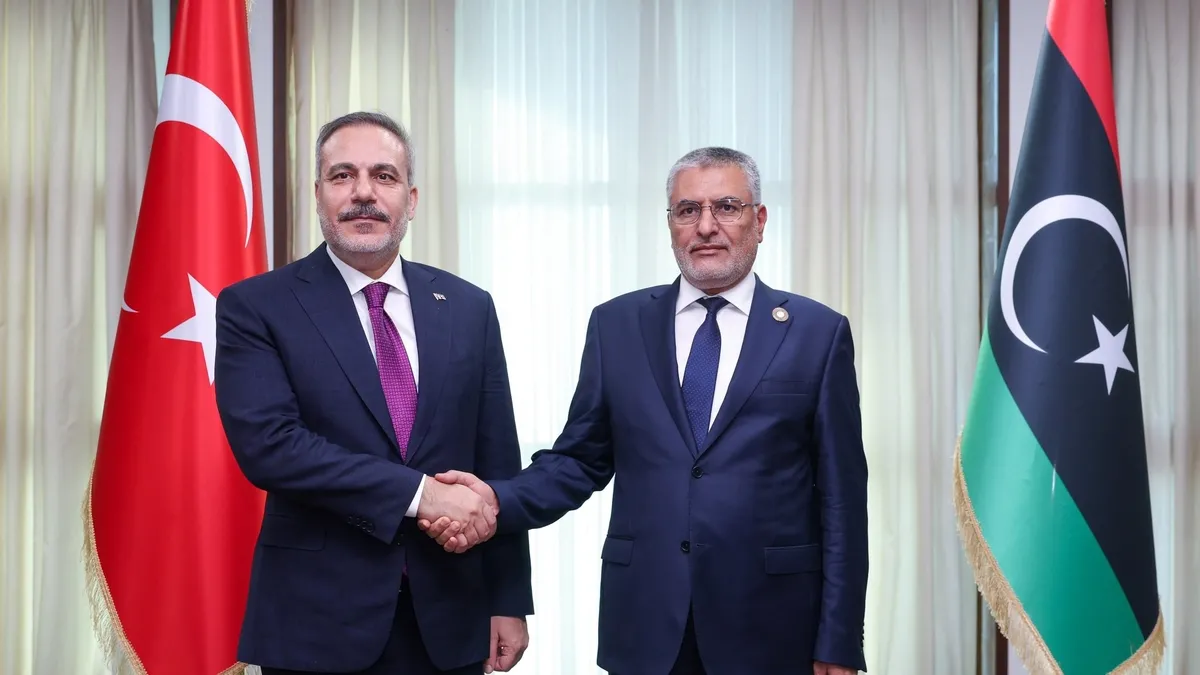 Bakan Fidan, Libya Yüksek Devlet Konseyi Başkanı ile bir araya geldi!