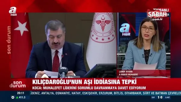 Bakan Koca’dan Kılıçdaroğlu’na aşı tepkisi: Türkiye’nin aşı programını riske atarak nasıl bir kazanç umuyor?”