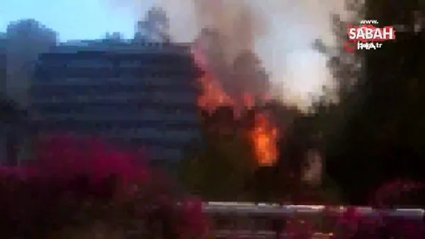 Son Dakika: Marmaris'te orman yangını! Alevler otele sıçradı... | Video