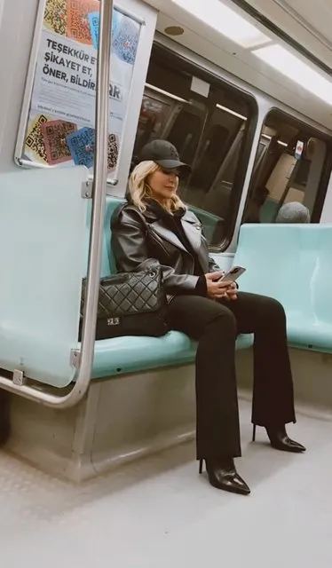 Cemiyet hayatının ünlü ismi o anları paylaştı! Sosyetik güzel toplu taşımada: Metroya binmem olay olmuş!