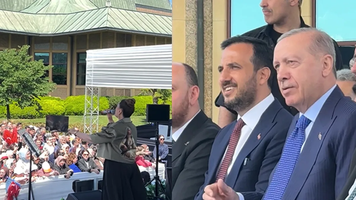 Başkan Erdoğan, Azerin’in seslendirdiği “Türkler geliyor” şarkısına eşlik etti Başkan Erdoğan, Azerin’in seslendirdiği “Türkler geliyor” şarkısına eşlik etti