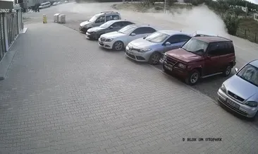 Kadın şoför kaza yapınca, sürücüler yer değiştirdi! O anlar güvenlik kamerasında