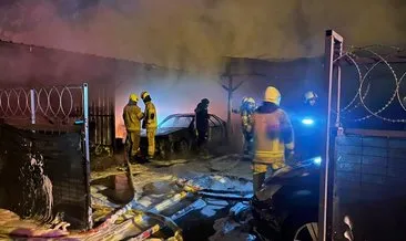Bir gecede iki yangın! Fabrika ve oto galeri küle döndü #bursa