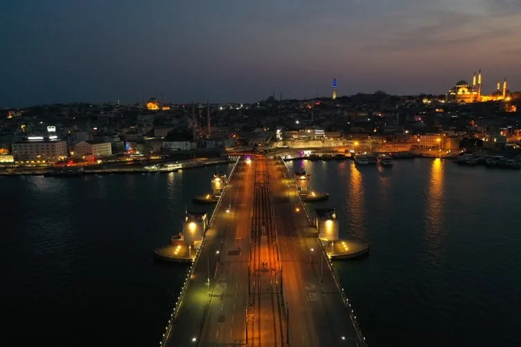 İstanbul’da korona sessizliği! Havadan görüntülendi...