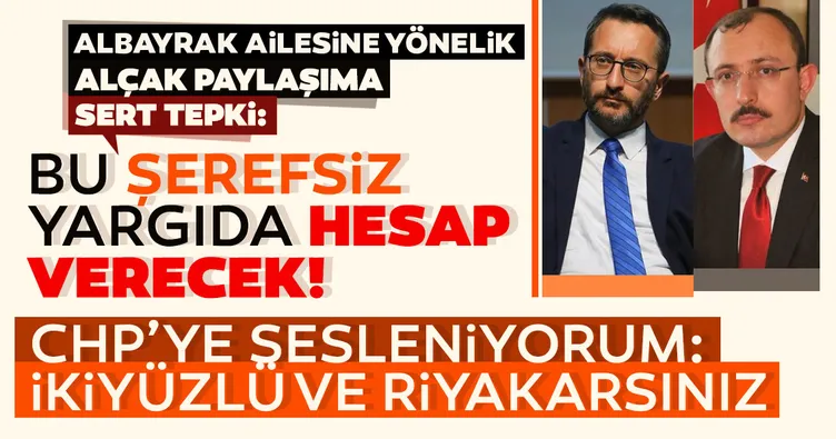 Bakan Berat Albayrak'a yönelik çirkin saldırıya tepki yağıyor: Yargı önünde hesap verecek...