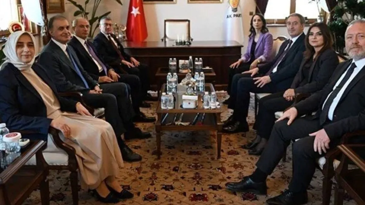 DEM Parti heyeti ile AK Parti grubu görüşmesi sona erdi DEM Parti heyeti ile AK Parti grubu görüşmesi sona erdi