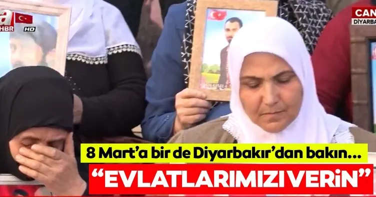Kadınlar gününde kahraman annelerden terör örgütü ve HDP’ye: Yavrularımızı verin!