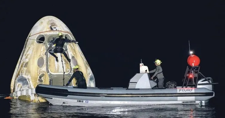 SpaceX’in kapsülü 4 astronotu getirdi