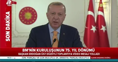 Başkan Erdoğan’dan BM’ye 75. kuruluş yıl dönümü mesajı: 7 Milyarın kaderini 5 ülkeye bırakmak adil değil | Video