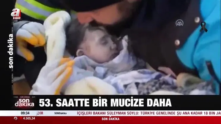 53. saatte bir mucize daha! Bebek böyle kurtarıldı | Video