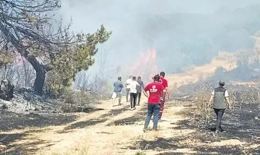 Semaver yakarken ormanı da yaktı #manisa