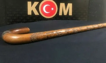 Atatürk’ün bastonu diyerek müzayedede satılıyordu... Emniyet el koydu