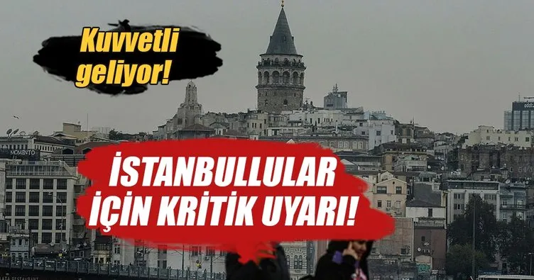 İstanbul’u Kümülonimbus bulutları sardı