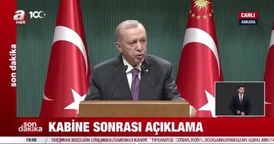 Başkan Erdoğan’dan Kabine Toplantısı sonrası asgari ücret zammı mesajı!