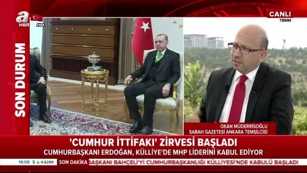 Son dakika... Cumhurbaşkanı Erdoğan Bahçeli görüşmesi başladı