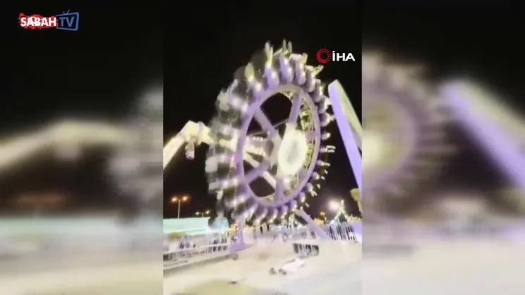 Suudi Arabistan'da lunaparktaki oyuncak yere çakıldı: 23 yaralı | Video