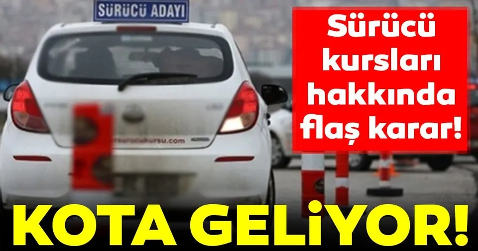 Surucu Kurslari Icin Kota Geldi Ekonomi Haberleri
