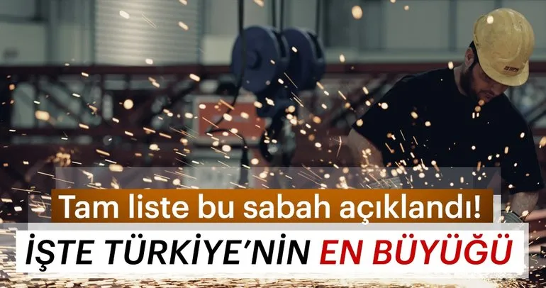 Türkiyenin 500 Büyük Sanayi Kuruluşu araştırması