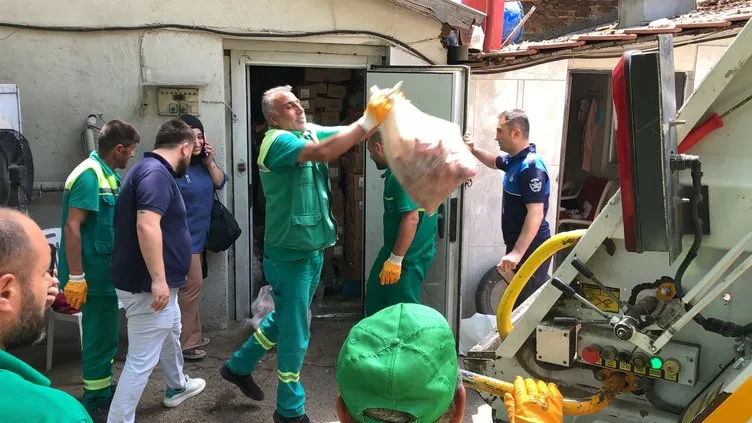 Et işletme tesisinde iğrenç manzara: Görüntüler mide bulandırdı!
