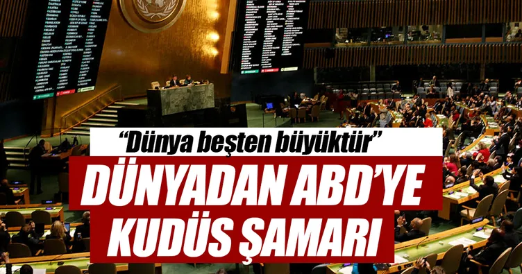 Dünyadan ABD’ye Kudüs şamarı