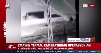 5 teröristin böyle etkisiz hale getirildi! İşte ZMA’nın termal kamerasından operasyon anı | Video
