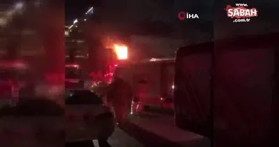 Şişli’de 2 katlı metruk bina alev alev yandı