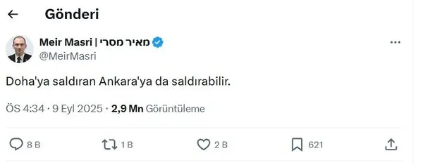 ABD’yi arkasına alan siyonistler Doha saldırısı sonrası kudurdu: Sıradaki hedef Türkiye ve Erdoğan!