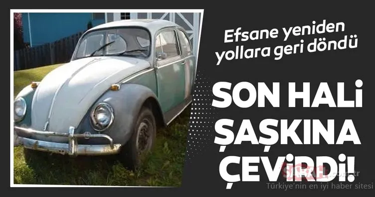 Hurda Vosvos’un son halini görenler şaşkına döndü! Volkswagen Beetle’ın inanılmaz değişimi