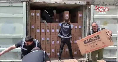 Limanda kaçak sigara operasyonu!